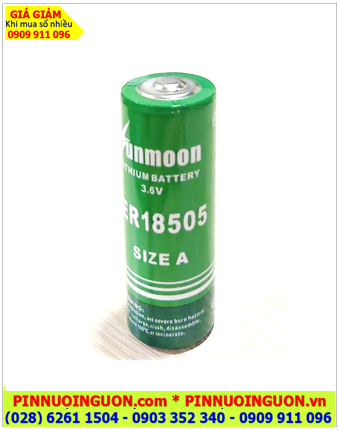 Pin ER18505H _Pin Sunmoon ER18505; Pin nuôi nguồn Sunmoon ER18505 lithium 3.6v 4000mAh (18mmx50.5mm) chính hãng